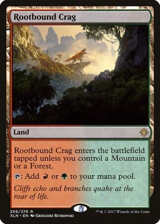 Rootbound Crag [Ixalan] MTG Single Magic: The Gathering  | Multizone: Comics And Games