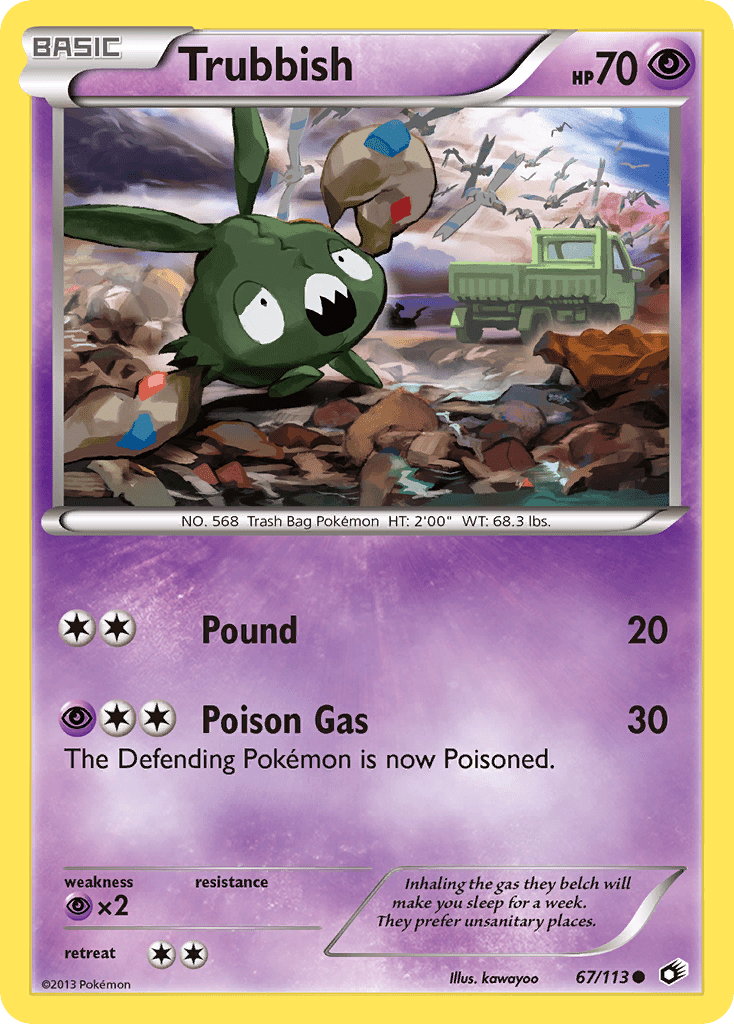 Trubbish (67/113) [Black & White: Legendary Treasures] Pokemon Single Pokémon  | Multizone: Comics And Games