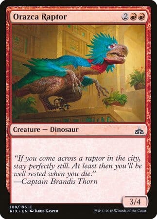 Orazca Raptor [Rivals of Ixalan] MTG Single Magic: The Gathering  | Multizone: Comics And Games