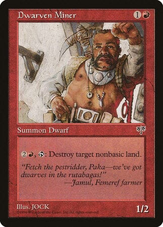 Dwarven Miner [Mirage] MTG Single Magic: The Gathering  | Multizone: Comics And Games