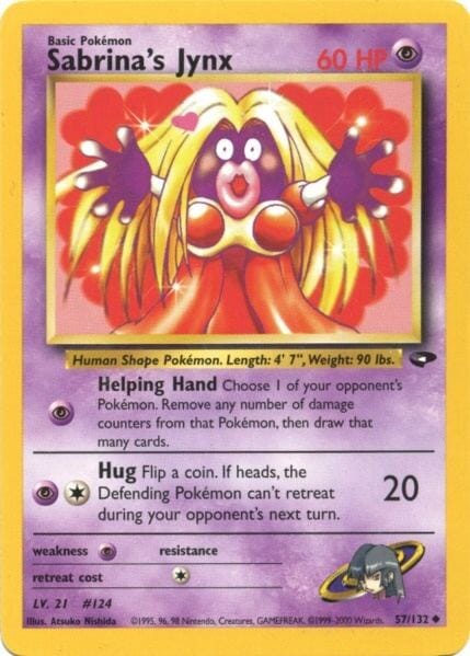 Sabrina's Jynx (57/132) [Gym Challenge Unlimited] Pokemon Single Pokémon  | Multizone: Comics And Games