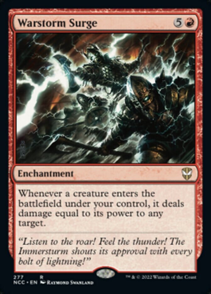 Warstorm Surge [Streets of New Capenna Commander] MTG Single Magic: The Gathering  | Multizone: Comics And Games