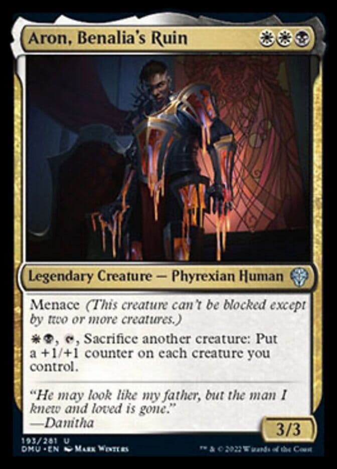 Aron, Benalia's Ruin [Dominaria United] MTG Single Magic: The Gathering  | Multizone: Comics And Games
