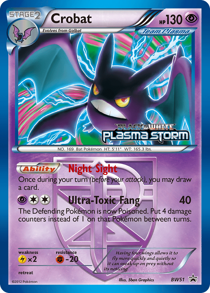 Crobat (BW51) [Black & White: Black Star Promos] Pokemon Single Pokémon  | Multizone: Comics And Games