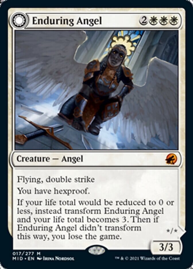 Enduring Angel // Angelic Enforcer [Innistrad: Midnight Hunt] MTG Single Magic: The Gathering  | Multizone: Comics And Games