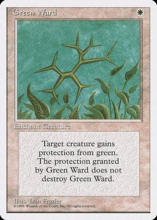 Green Ward [Fourth Edition] MTG Single Magic: The Gathering  | Multizone: Comics And Games