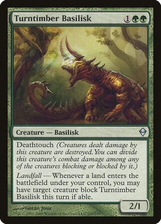Turntimber Basilisk [Zendikar] MTG Single Magic: The Gathering  | Multizone: Comics And Games