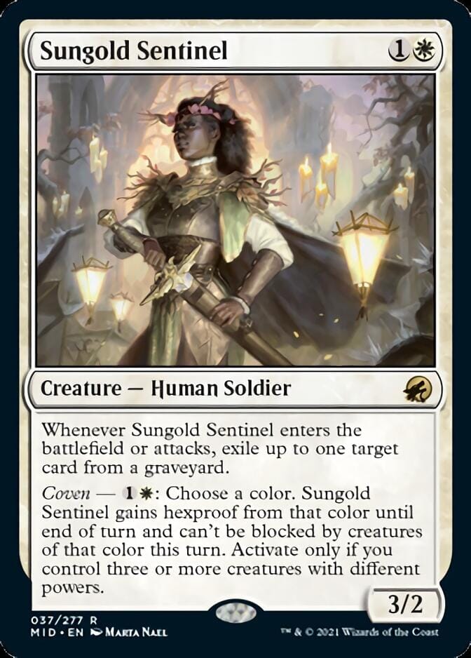 Sungold Sentinel [Innistrad: Midnight Hunt] MTG Single Magic: The Gathering  | Multizone: Comics And Games