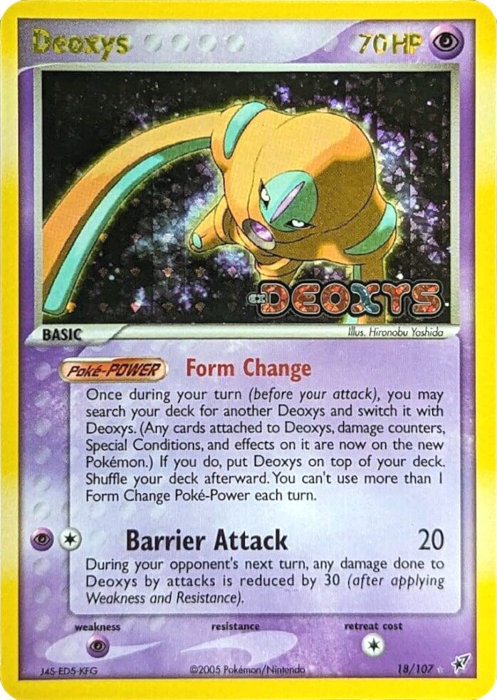 Deoxys (18/107) (Stamped) [EX: Deoxys] Pokemon Single Pokémon  | Multizone: Comics And Games