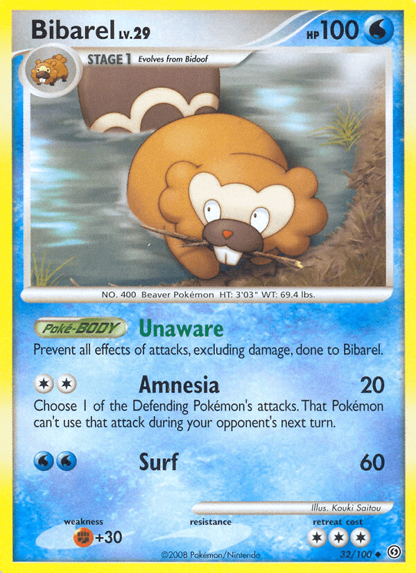 Bibarel (32/100) [Diamond & Pearl: Stormfront] Pokemon Single Pokémon  | Multizone: Comics And Games