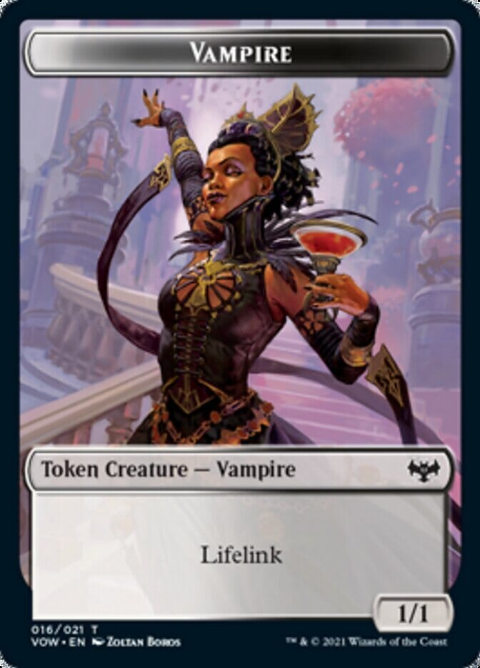 Blood // Vampire (016) Double-sided Token [Innistrad: Crimson Vow Tokens] MTG Single Magic: The Gathering  | Multizone: Comics And Games