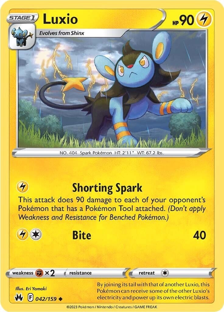 Luxio (042/159) (42) [Sword & Shield: Crown Zenith] Pokemon Single Pokémon  | Multizone: Comics And Games