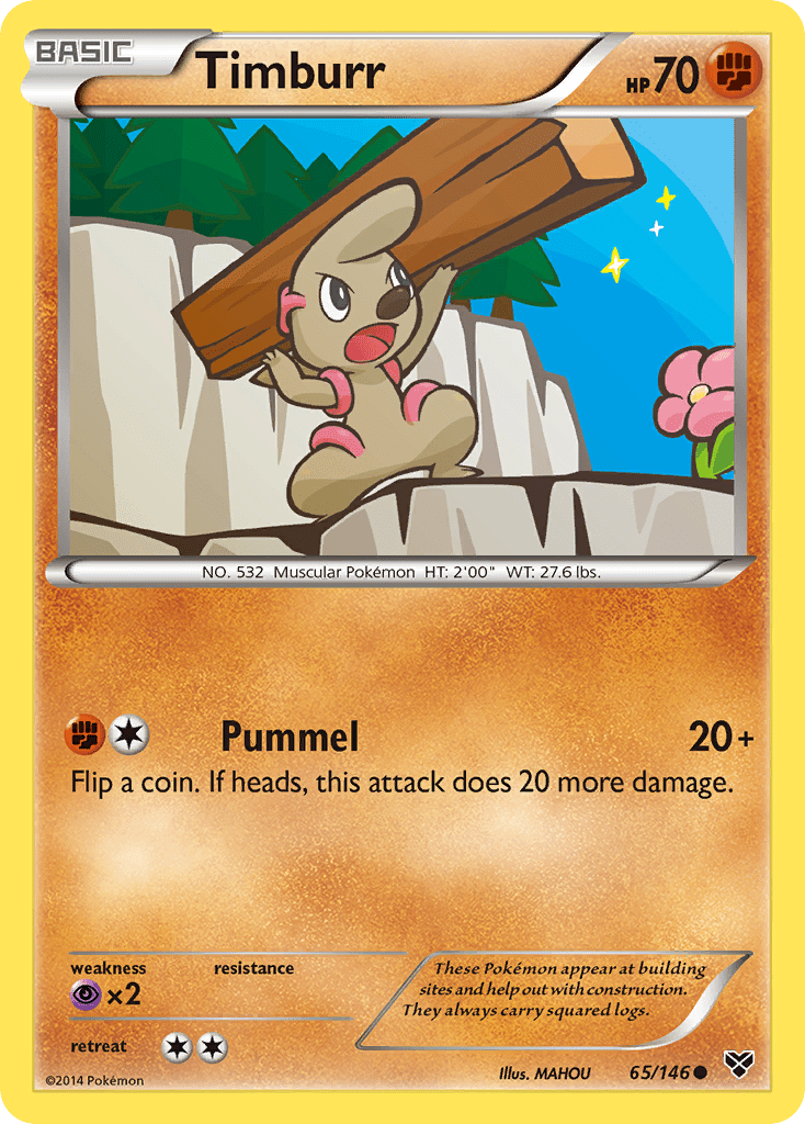 Timburr (65/146) [XY: Base Set] Pokemon Single Pokémon  | Multizone: Comics And Games