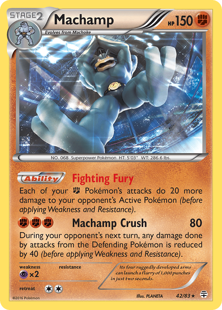 Machamp (42/83) [XY: Generations] Pokemon Single Pokémon  | Multizone: Comics And Games