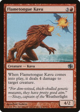 Flametongue Kavu [Duel Decks: Jace vs. Chandra] MTG Single Magic: The Gathering  | Multizone: Comics And Games