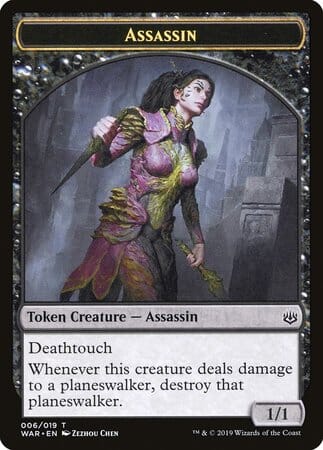 Assassin Token [War of the Spark Tokens] MTG Single Magic: The Gathering  | Multizone: Comics And Games