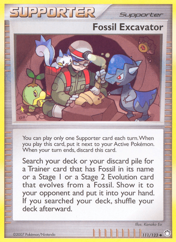 Fossil Excavator (111/123) [Diamond & Pearl: Mysterious Treasures] Pokemon Single Pokémon  | Multizone: Comics And Games