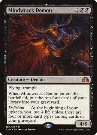 Mindwrack Demon [Shadows over Innistrad] MTG Single Magic: The Gathering  | Multizone: Comics And Games