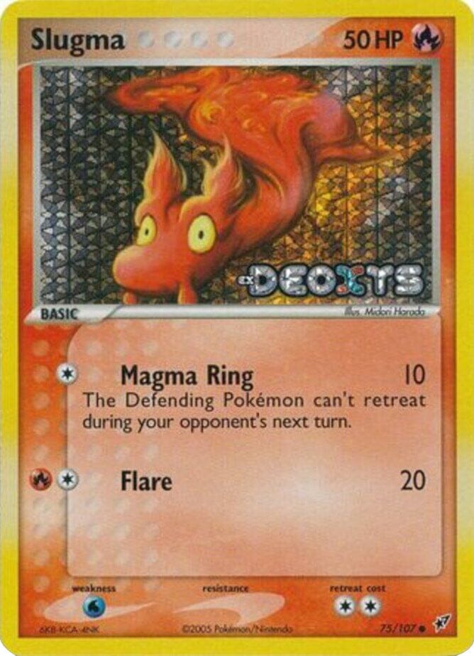 Slugma (75/107) (Stamped) [EX: Deoxys] Pokemon Single Pokémon  | Multizone: Comics And Games