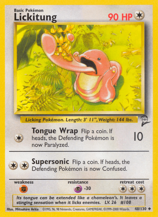 Lickitung (48/130) [Base Set 2] Pokemon Single Pokémon  | Multizone: Comics And Games