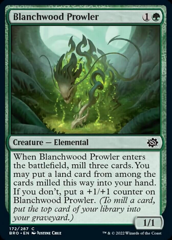 Blanchwood Prowler [The Brothers' War] MTG Single Magic: The Gathering  | Multizone: Comics And Games