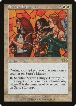 Serra's Liturgy [Urza's Saga] MTG Single Magic: The Gathering  | Multizone: Comics And Games