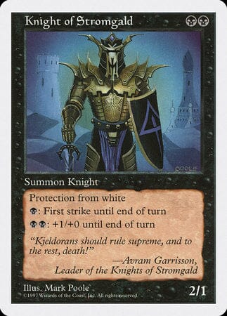 Knight of Stromgald [Fifth Edition] MTG Single Magic: The Gathering  | Multizone: Comics And Games
