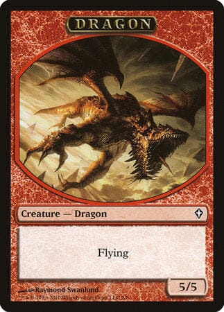 Dragon Token [Worldwake Tokens] MTG Single Magic: The Gathering  | Multizone: Comics And Games