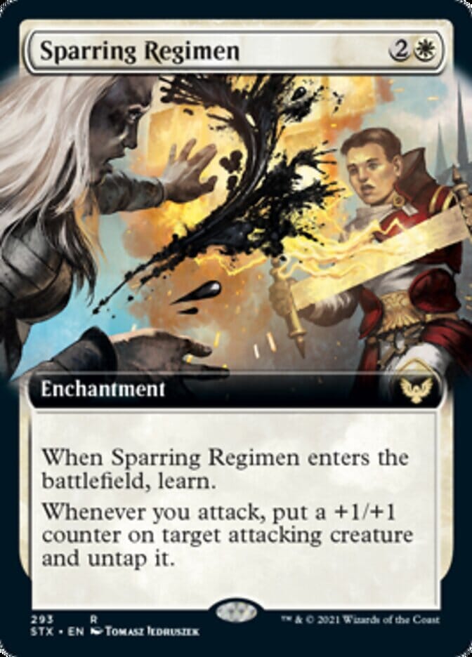 Sparring Regimen (Extended) [Strixhaven: School of Mages] MTG Single Magic: The Gathering  | Multizone: Comics And Games