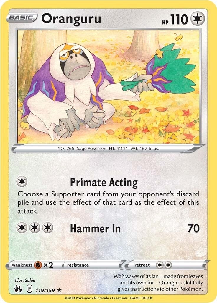 Oranguru (119/159) [Sword & Shield: Crown Zenith] Pokemon Single Pokémon  | Multizone: Comics And Games