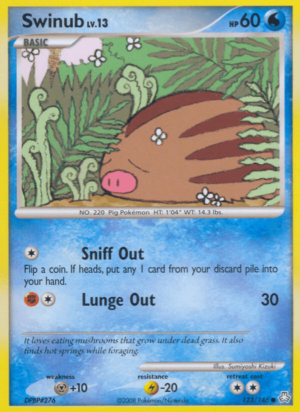 Swinub (123/146) [Diamond & Pearl: Legends Awakened] Pokemon Single Pokémon  | Multizone: Comics And Games