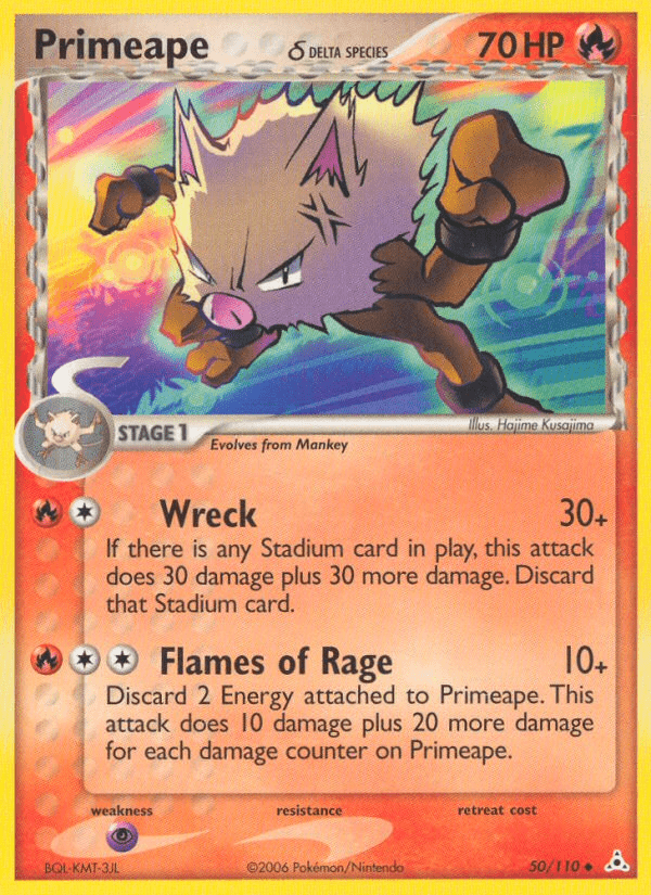 Primeape (50/110) (Delta Species) [EX: Holon Phantoms] Pokemon Single Pokémon  | Multizone: Comics And Games