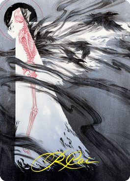 Tendrils of Agony Art Card (Gold-Stamped Signature) [Strixhaven: School of Mages Art Series] MTG Single Magic: The Gathering  | Multizone: Comics And Games