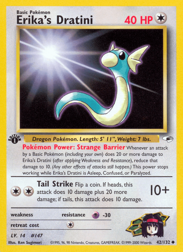 Erika's Dratini (42/132) [Gym Heroes 1st Edition] Pokemon Single Pokémon  | Multizone: Comics And Games