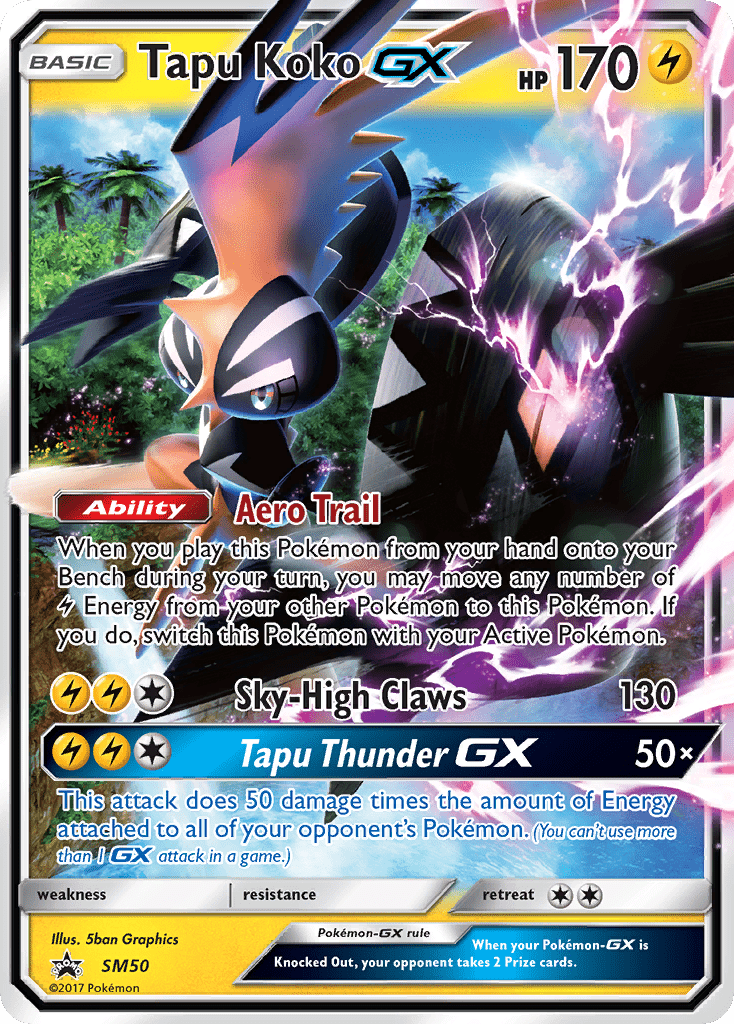 Tapu Koko GX (SM50) [Sun & Moon: Black Star Promos] Pokemon Single Pokémon  | Multizone: Comics And Games