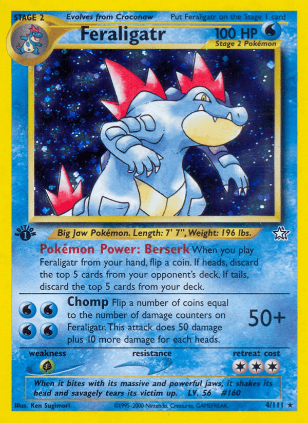 Feraligatr (4/111) [Neo Genesis 1st Edition] Pokemon Single Pokémon  | Multizone: Comics And Games