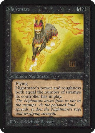 Nightmare [Limited Edition Alpha] MTG Single Magic: The Gathering  | Multizone: Comics And Games