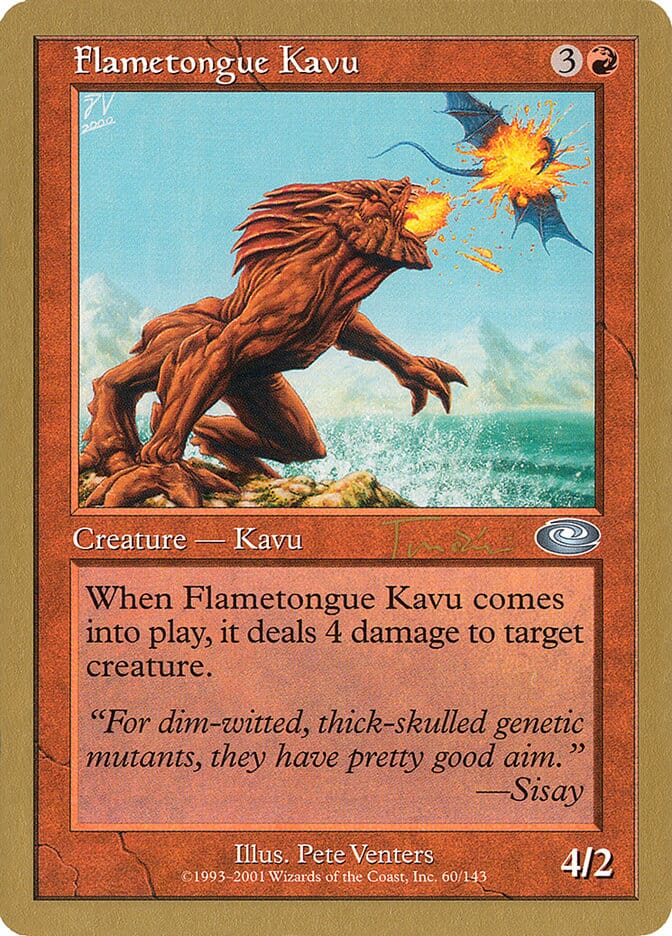 Flametongue Kavu (Jan Tomcani) [World Championship Decks 2001] MTG Single Magic: The Gathering  | Multizone: Comics And Games