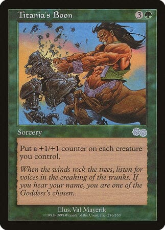 Titania's Boon [Urza's Saga] MTG Single Magic: The Gathering  | Multizone: Comics And Games