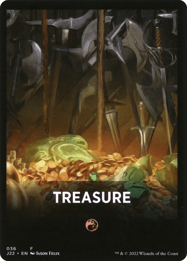 Treasure Theme Card [Jumpstart 2022 Front Cards] MTG Single Magic: The Gathering  | Multizone: Comics And Games