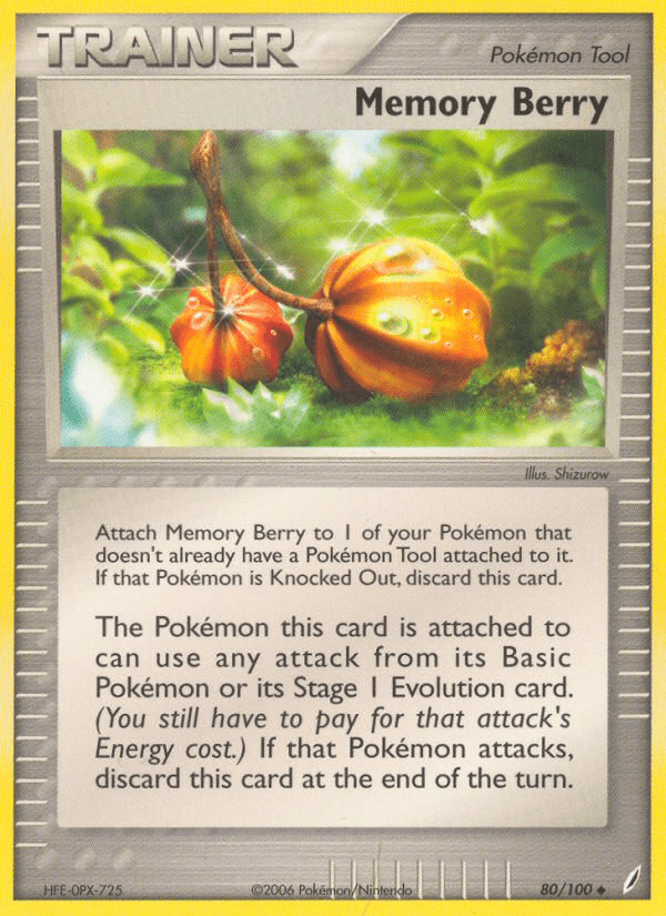 Memory Berry (80/100) [EX: Crystal Guardians] Pokemon Single Pokémon  | Multizone: Comics And Games