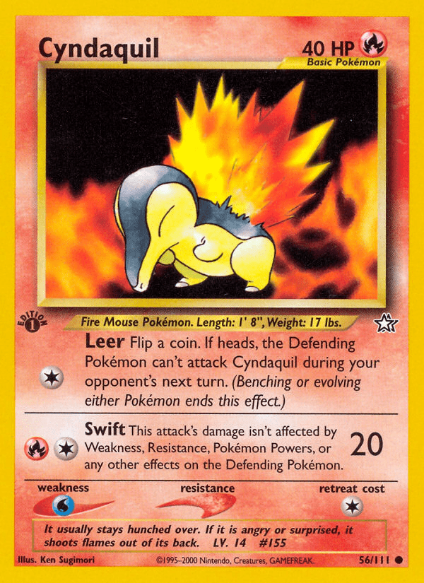 Cyndaquil (56/111) [Neo Genesis 1st Edition] Pokemon Single Pokémon  | Multizone: Comics And Games