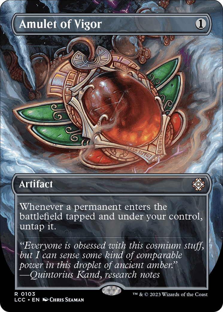 Amulet of Vigor (Borderless) [The Lost Caverns of Ixalan Commander] MTG Single Magic: The Gathering  | Multizone: Comics And Games