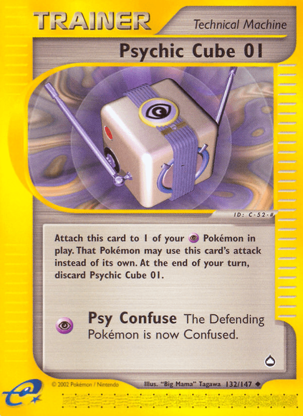 Psychic Cube 01 (132/147) [Aquapolis] Pokemon Single Pokémon  | Multizone: Comics And Games