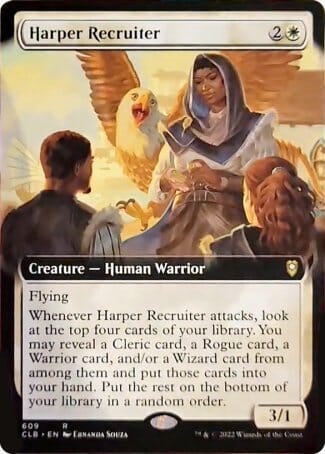 Harper Recruiter (Extended Art) [Commander Legends: Battle for Baldur's Gate] MTG Single Magic: The Gathering  | Multizone: Comics And Games