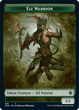 Elf Warrior // Cat Beast Double-Sided Token [Starter Commander Decks] MTG Single Magic: The Gathering  | Multizone: Comics And Games