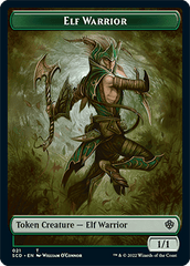 Elf Warrior // Cat Beast Double-Sided Token [Starter Commander Decks] MTG Single Magic: The Gathering  | Multizone: Comics And Games