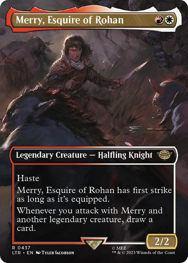 Merry, Esquire of Rohan (Borderless Alternate Art) [The Lord of the Rings: Tales of Middle-Earth] | Multizone: Comics And Games