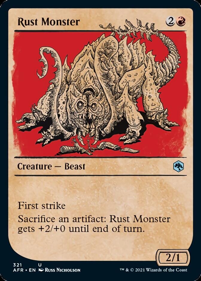 Rust Monster (Showcase) [Dungeons & Dragons: Adventures in the Forgotten Realms] MTG Single Magic: The Gathering  | Multizone: Comics And Games