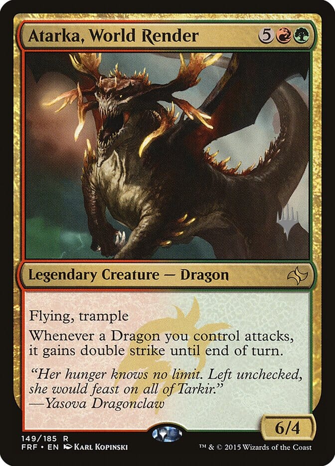 Atarka, World Render (Promo Pack) [Core Set 2021 Promos] MTG Single Magic: The Gathering  | Multizone: Comics And Games